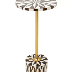 Tische|KARE Design Beistelltisch Domero Star Braun Weis O25Cm