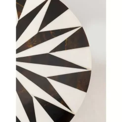 Tische|KARE Design Beistelltisch Domero Star Braun Weis O25Cm