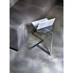 Tische|KARE Design Beistelltisch Easy Living Klarglas O46Cm