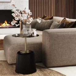 Tische|KARE Design Beistelltisch Endless Vegas Schwarz O40Cm