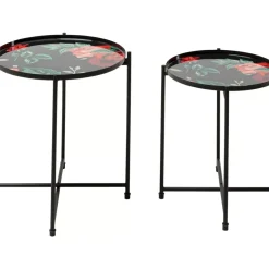Tische|KARE Design Beistelltisch Flowers Garden Round (2/Set)