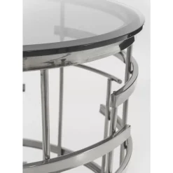 Tische|KARE Design Beistelltisch Jupiter Silber O55Cm