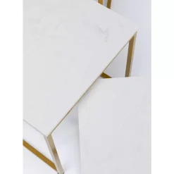 Tische|KARE Design Beistelltisch Key West Gold (3/Set)