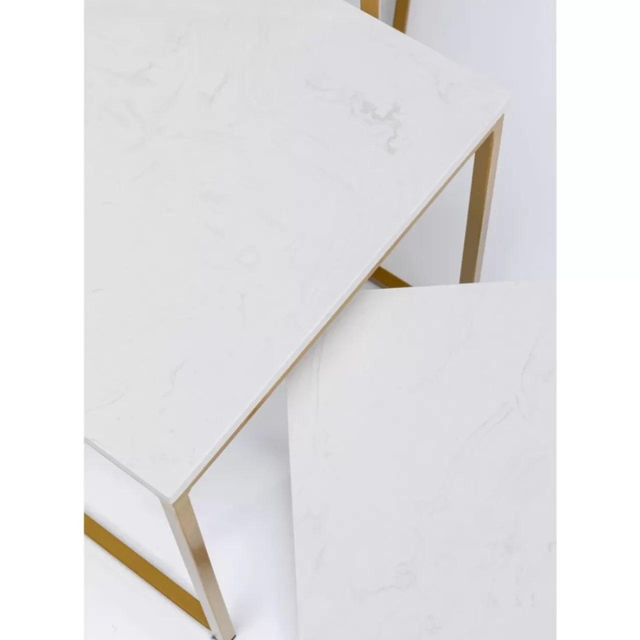 Tische|KARE Design Beistelltisch Key West Gold (3/Set)