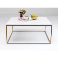 Tische|KARE Design Beistelltisch Key West Gold 40X40Cm