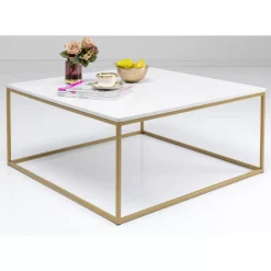 Tische|KARE Design Beistelltisch Key West Gold 40X40Cm