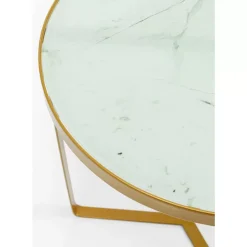 Tische|KARE Design Beistelltisch Marble Gold O45