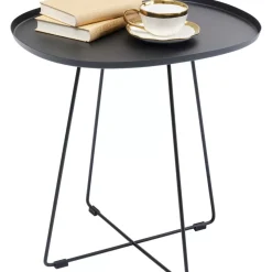 Outdoormöbel|KARE Design Beistelltisch Turin Schwarz