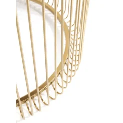 Tische|KARE Design Beistelltisch Wire Messing (2/Set) O44Cm
