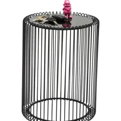 Tische|KARE Design Beistelltisch Wire Schwarz (2/Set) O44Cm