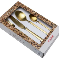 Geschirr & Tischaccessoires|KARE Design Besteck Gloria Matt Gold (16-Tlg.)