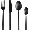 Geschirr & Tischaccessoires|KARE Design Besteck Gloria Matt Schwarz (16-Tlg.)