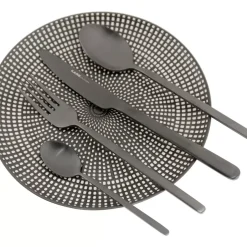 Geschirr & Tischaccessoires|KARE Design Besteck Gloria Matt Schwarz (16-Tlg.)