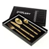 Geschirr & Tischaccessoires|KARE Design Besteck Lery Gold 4.Tlg