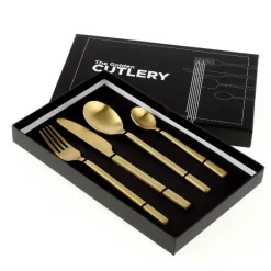 Geschirr & Tischaccessoires|KARE Design Besteck Lery Gold 4.Tlg