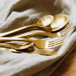 Geschirr & Tischaccessoires|KARE Design Besteck Lery Gold 4.Tlg