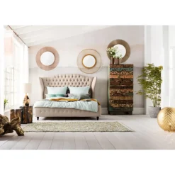 Betten|KARE Design Bett City Spirit Linen Natural 180X200Cm