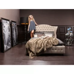 Betten|KARE Design Bett City Spirit Linen Natural 160X200Cm