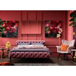 Betten|KARE Design Bett Desire Velvet Rose 160X200Cm