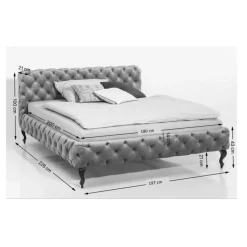 Betten|KARE Design Bett Desire Velvet Rose 180X200Cm