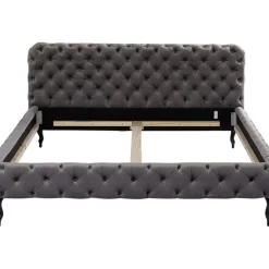 Betten|KARE Design Bett Desire Velvet Silbergrau 160X200 Cm