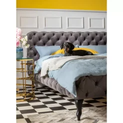 Betten|KARE Design Bett Desire Velvet Silbergrau 160X200 Cm