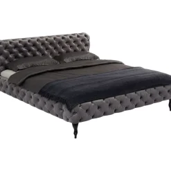 Betten|KARE Design Bett Desire Velvet Silbergrau 160X200 Cm