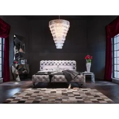 Betten|KARE Design Bett Desire Velvet Silbergrau 200X200Cm