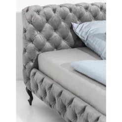 Betten|KARE Design Bett Desire Velvet Silbergrau 200X200Cm