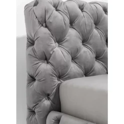 Betten|KARE Design Bett Desire Velvet Silbergrau 200X200Cm