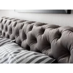 Betten|KARE Design Bett Desire Velvet Silbergrau 200X200Cm