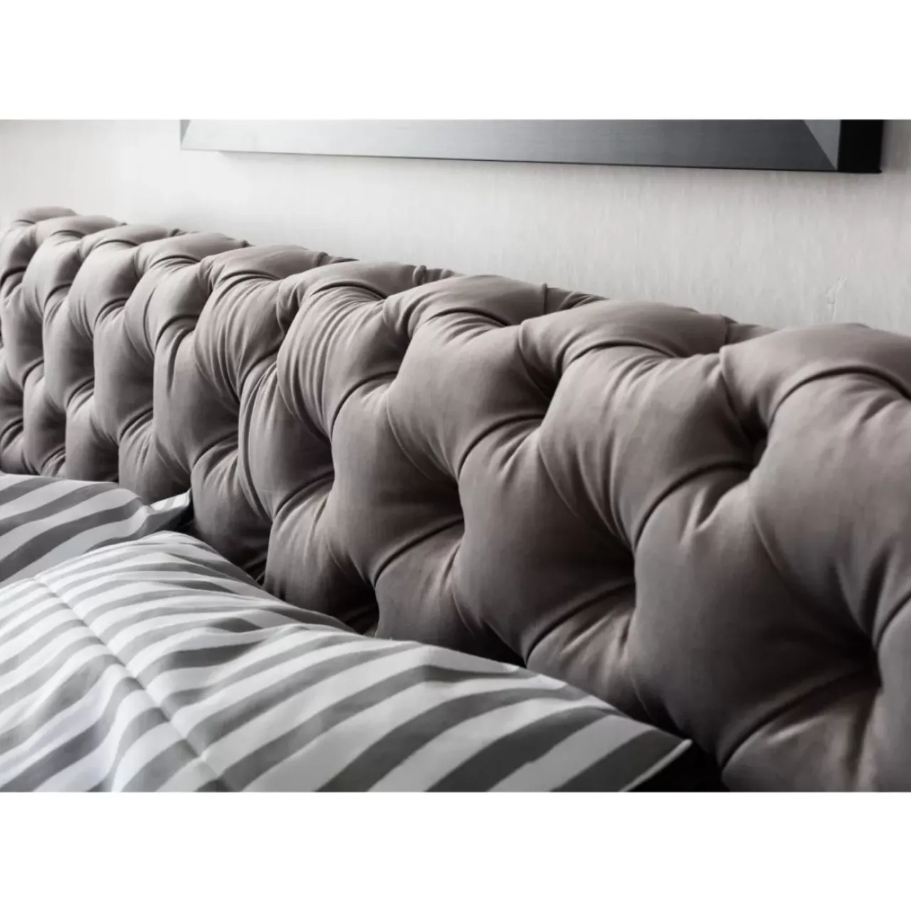 Betten|KARE Design Bett Desire Velvet Silbergrau 200X200Cm