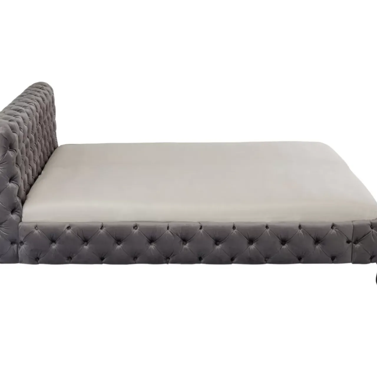 Betten|KARE Design Bett Desire Velvet Silbergrau 200X200Cm