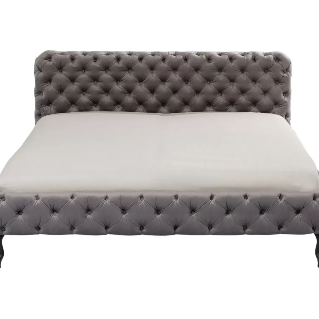 Betten|KARE Design Bett Desire Velvet Silbergrau 180X200 Cm