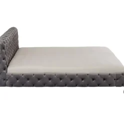 Betten|KARE Design Bett Desire Velvet Silbergrau 180X200 Cm