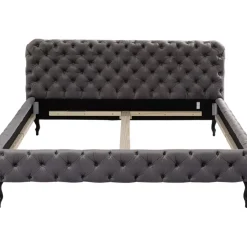 Betten|KARE Design Bett Desire Velvet Silbergrau 180X200 Cm