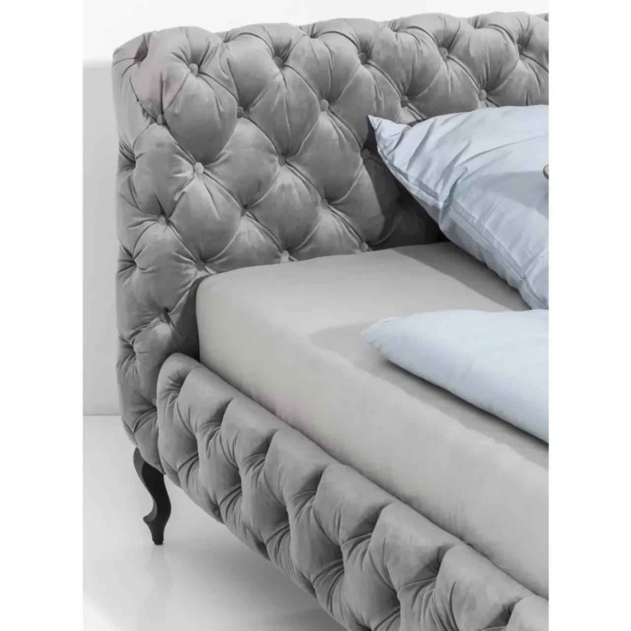 Betten|KARE Design Bett Desire Velvet Silbergrau 180X200 Cm