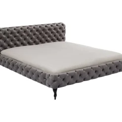 Betten|KARE Design Bett Desire Velvet Silbergrau 180X200 Cm