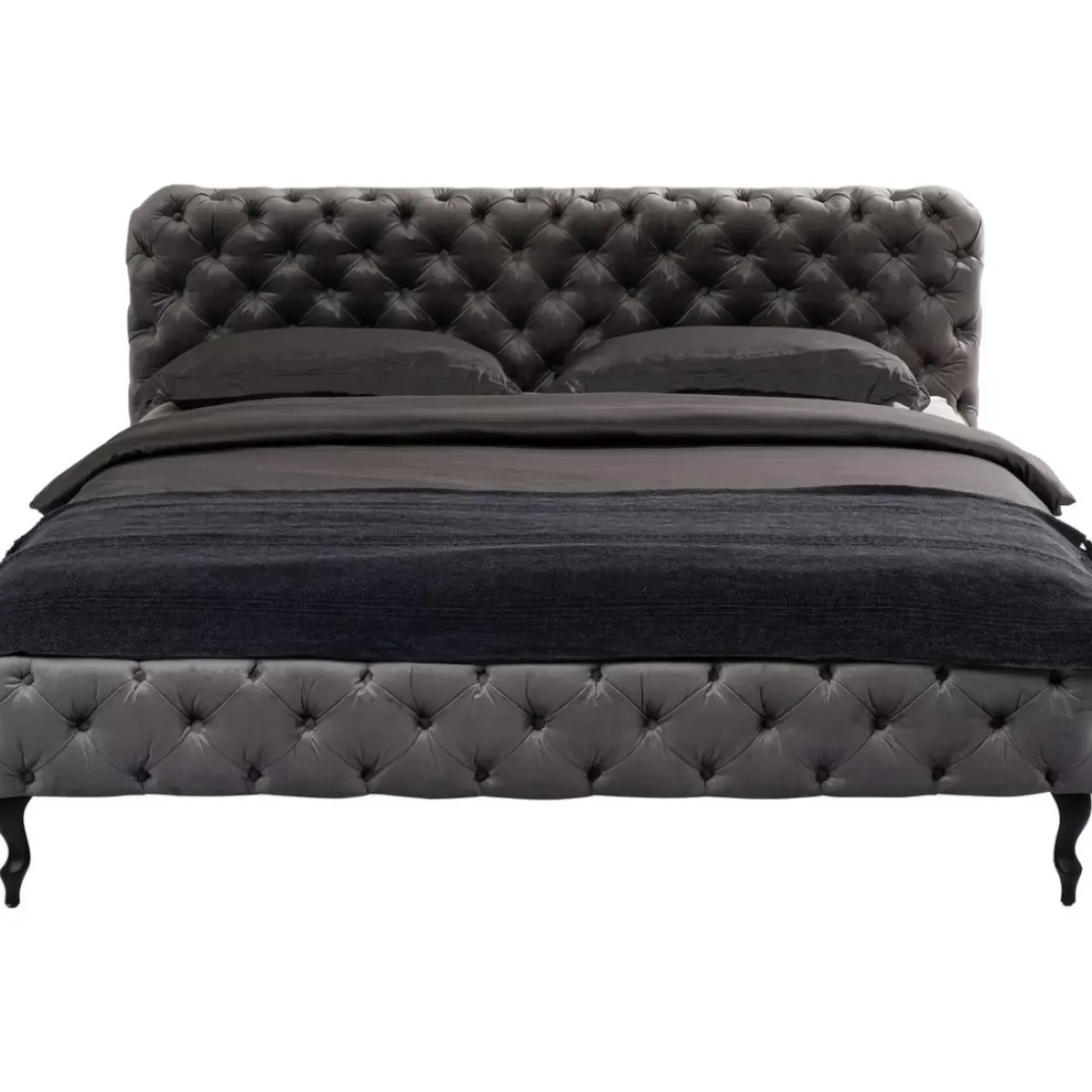 Betten|KARE Design Bett Desire Velvet Silbergrau 180X200 Cm