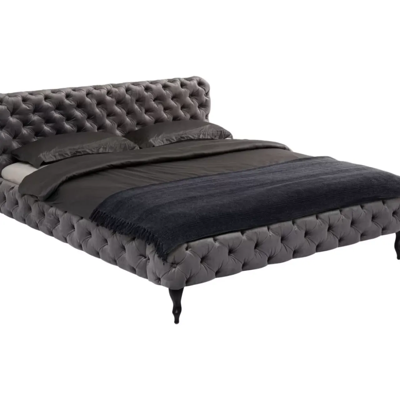Betten|KARE Design Bett Desire Velvet Silbergrau 180X200 Cm