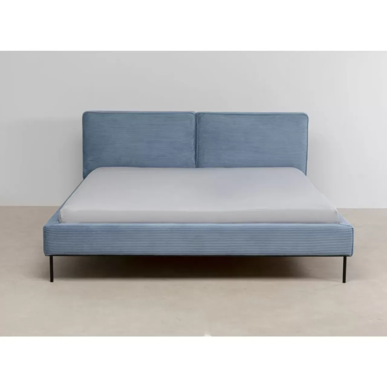 Betten|KARE Design Bett East Side Cord Blau 180X200Cm