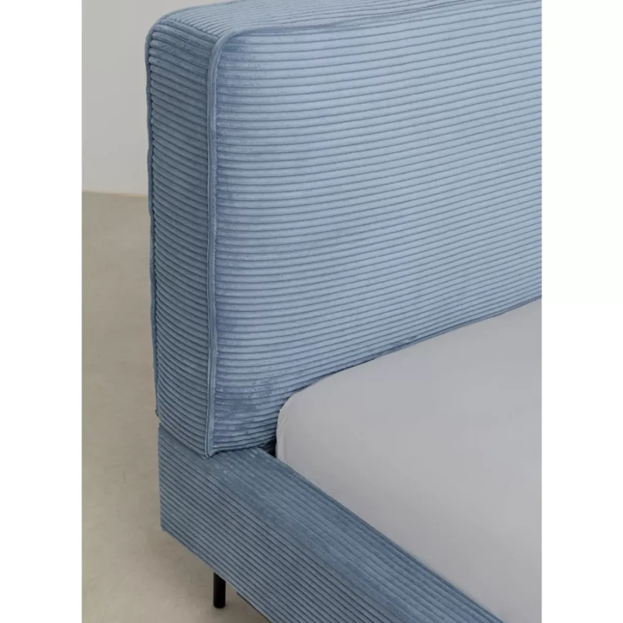 Betten|KARE Design Bett East Side Cord Blau 180X200Cm