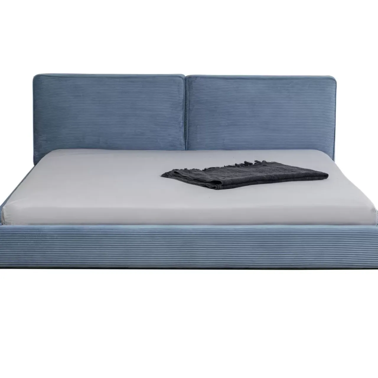 Betten|KARE Design Bett East Side Cord Blau 160X200Cm