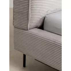 Betten|KARE Design Bett East Side Cord Grau 180X200Cm