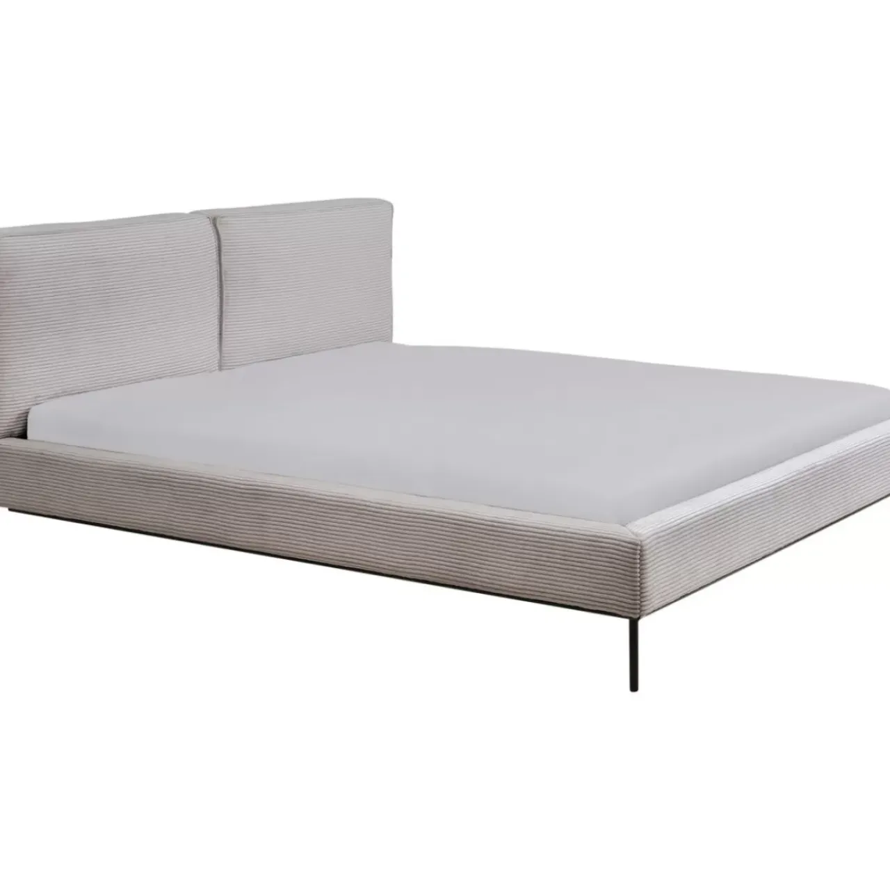 Betten|KARE Design Bett East Side Cord Grau 160X200Cm