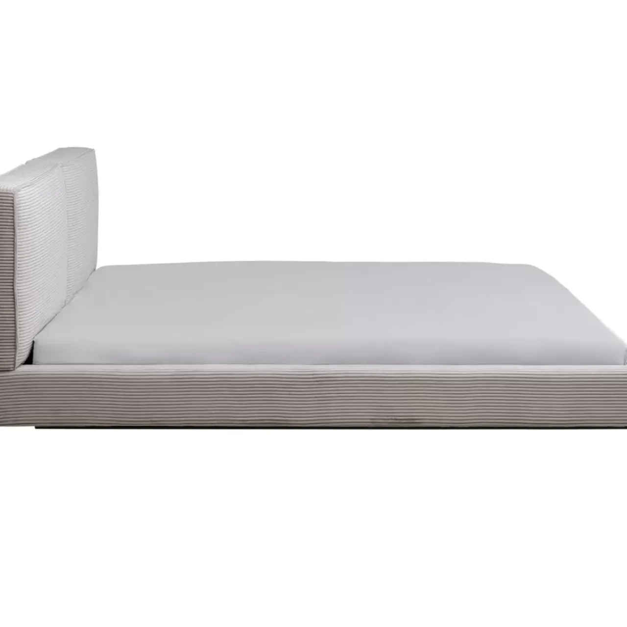 Betten|KARE Design Bett East Side Cord Grau 160X200Cm