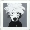 Bilder|KARE Design Bild Frame Mirror Artist Dog 60X60