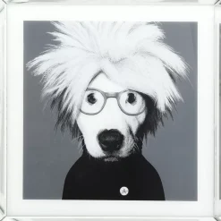 Bilder|KARE Design Bild Frame Mirror Artist Dog 60X60
