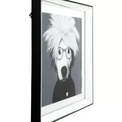 Bilder|KARE Design Bild Frame Mirror Artist Dog 60X60