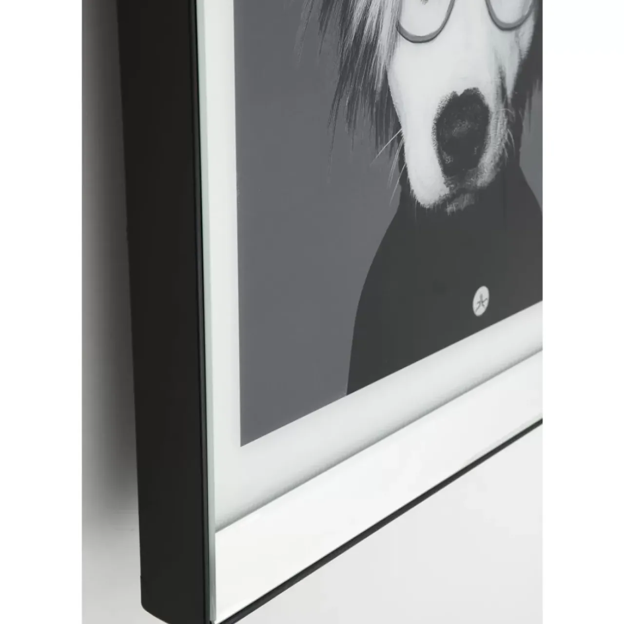 Bilder|KARE Design Bild Frame Mirror Artist Dog 60X60